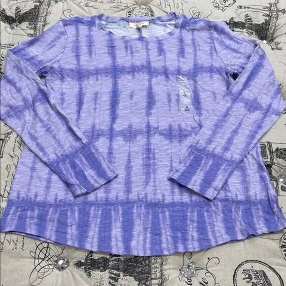 Style & Co. Tie-Dye Long Sleeve Top - Picture 6 of 13